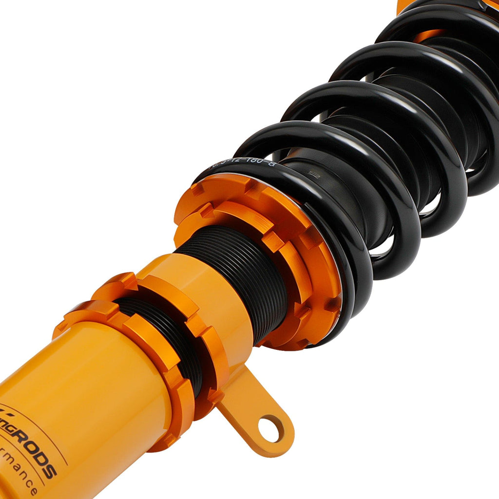 Coilover-kit lämplig för BMW 3-serie E46 1998-2007 | Höjdjusterbara coilover-dämpare, inkl. camberplattor