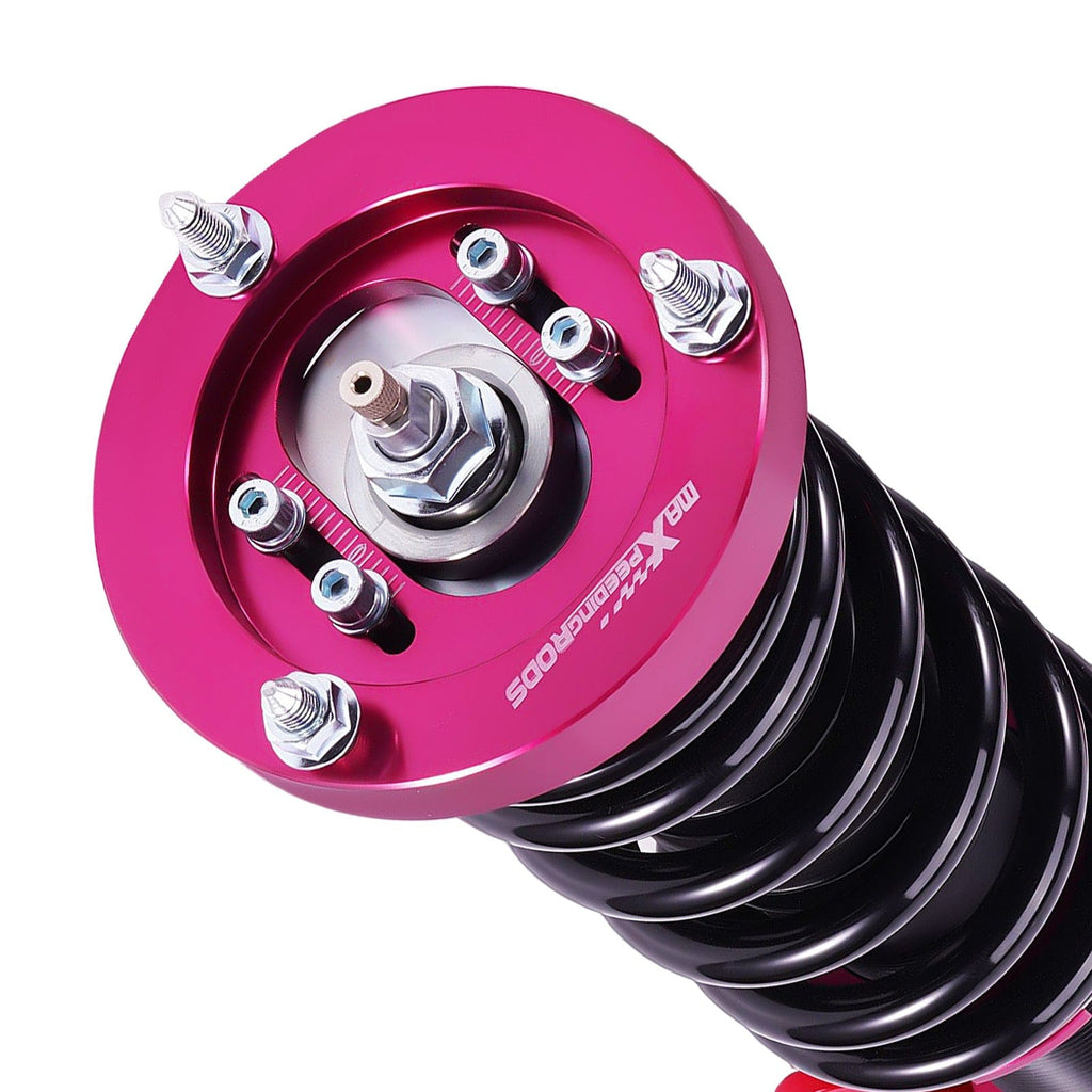 Coilover-sats lämplig för BMW 3-serie E46 320i-330i 1998-2006 | Coilovers med 24-stegs justerbar dämpning, inkl. camberplattor