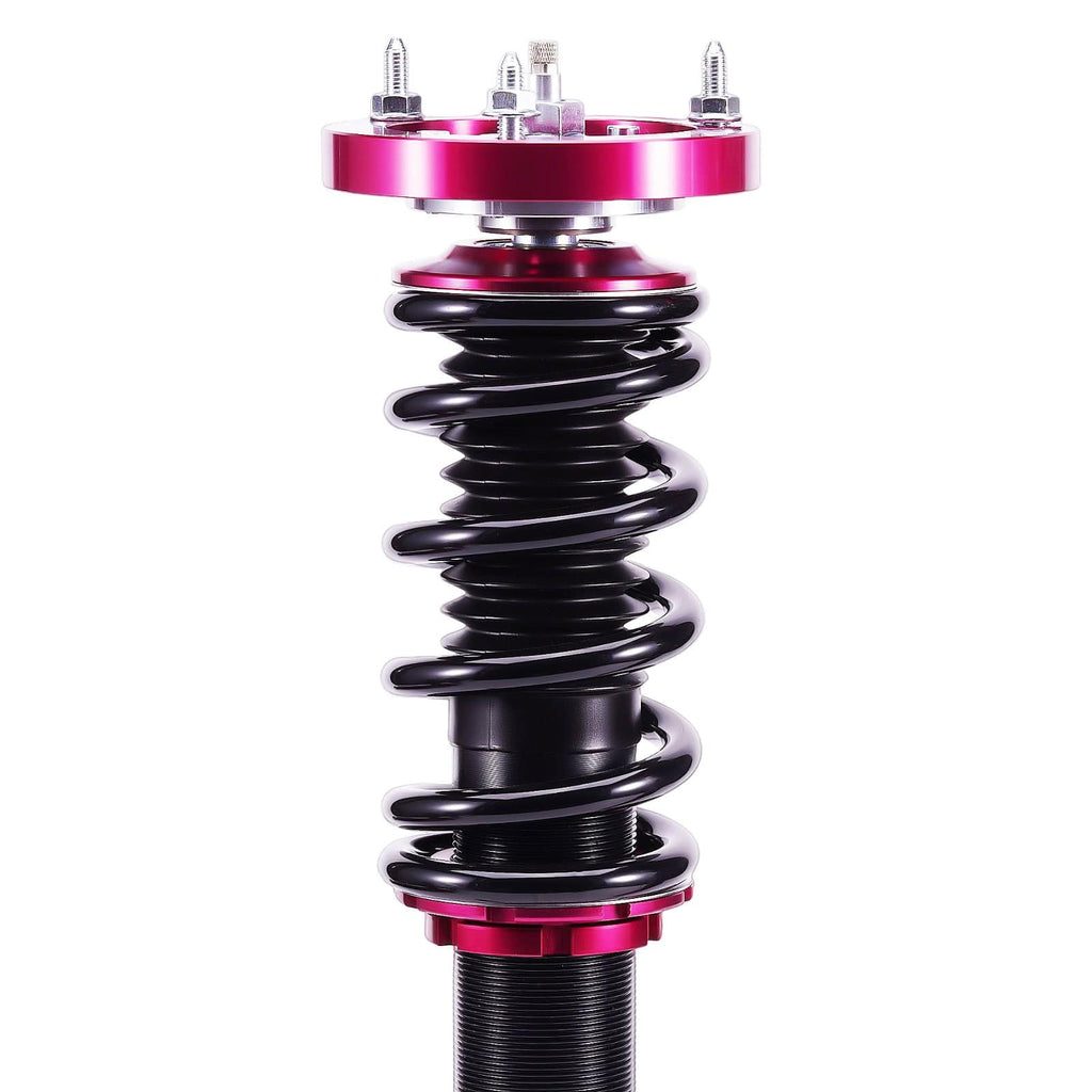 Coilover-sats lämplig för BMW 3-serie E46 320i-330i 1998-2006 | Coilovers med 24-stegs justerbar dämpning, inkl. camberplattor