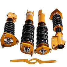 Ladda upp bild till gallerivisning, Coilovers lämpliga för Mitsubishi Lancer Evolution 7, 8, 9 (CT9A) 2001-2007 | Coilovers 24-stegs justerbar dämpning, inkl. camberplattor