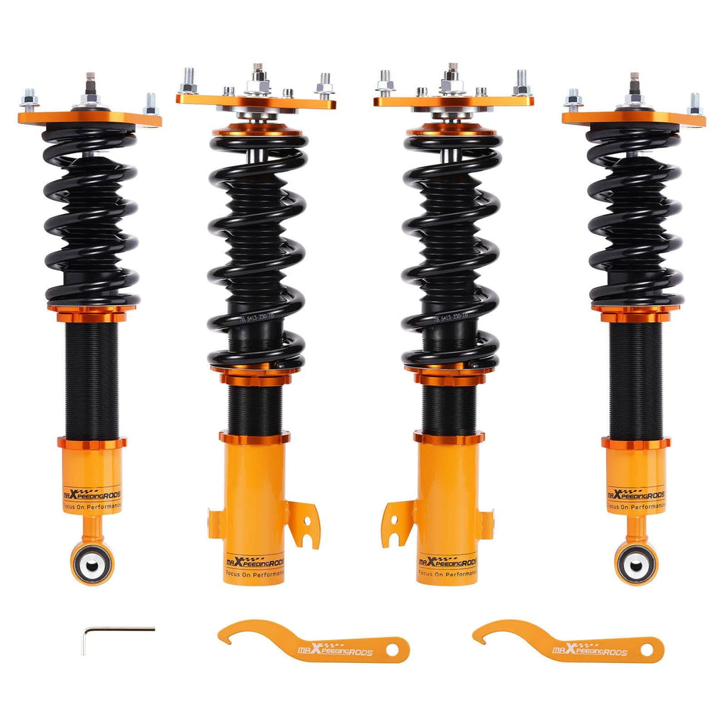 Gevindundervogn egnet til Subaru Forester 3. generation 2009-2013 | Coilovers 24-vejs justerbar dæmpning, sænkning 1-3 tommer