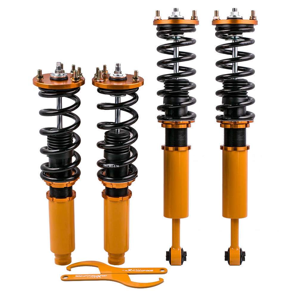 Säädettävä alustasarja sopii Honda Accord 7 CM4-CM8 sedan ja coupé 2003-2007 | Korkeussäädettävät coilovers, madallus 1-3 tuumaa