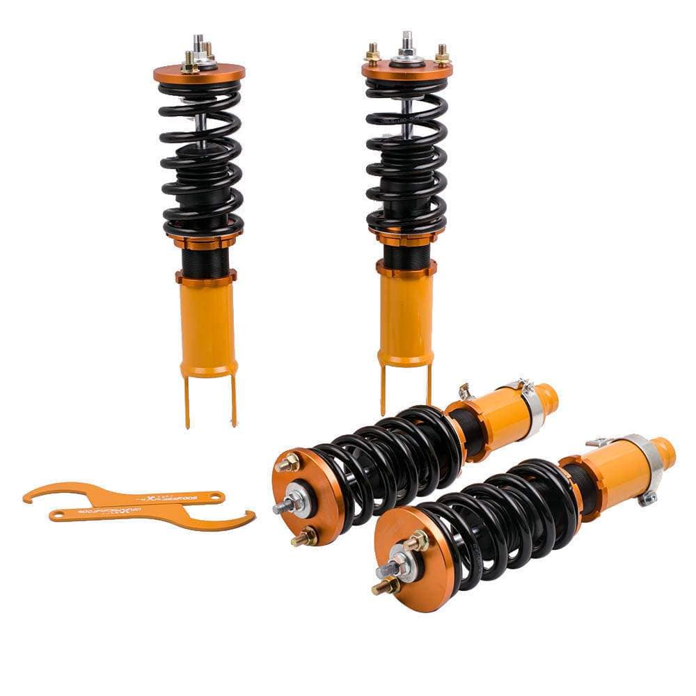 Säädettävä alustasarja Toyota Corolla E90 E100 E110 1987-2002 | Coilovers madallus 25-75 mm, sis. camber-yläpäät