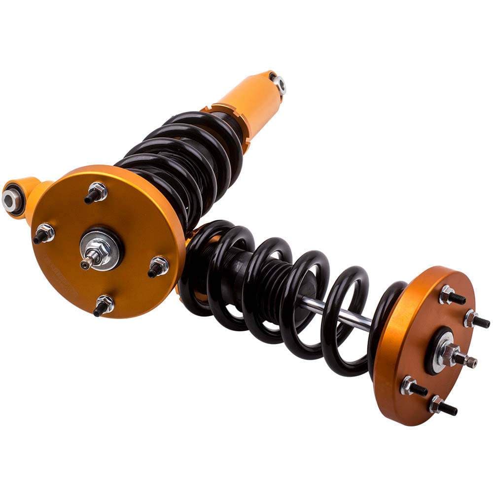 Coilovers (gängade stötdämpare) passar till Jaguar XJ / XJ8 / XJR X350 X358 2003-2009 | Coilovers 24-stegs justerbar dämpning, sänkning 1-3 tum