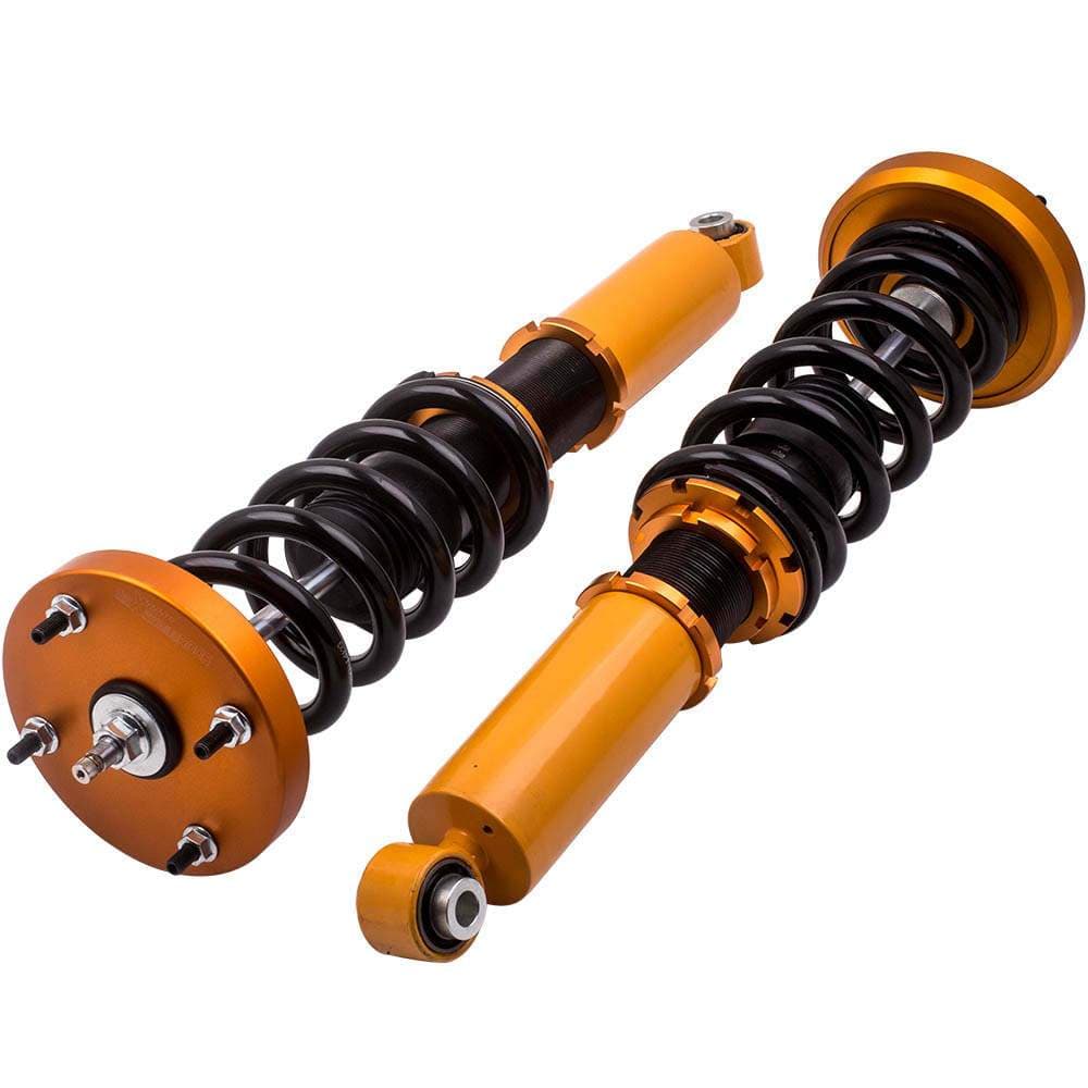 Coilovers (gängade stötdämpare) passar till Jaguar XJ / XJ8 / XJR X350 X358 2003-2009 | Coilovers 24-stegs justerbar dämpning, sänkning 1-3 tum