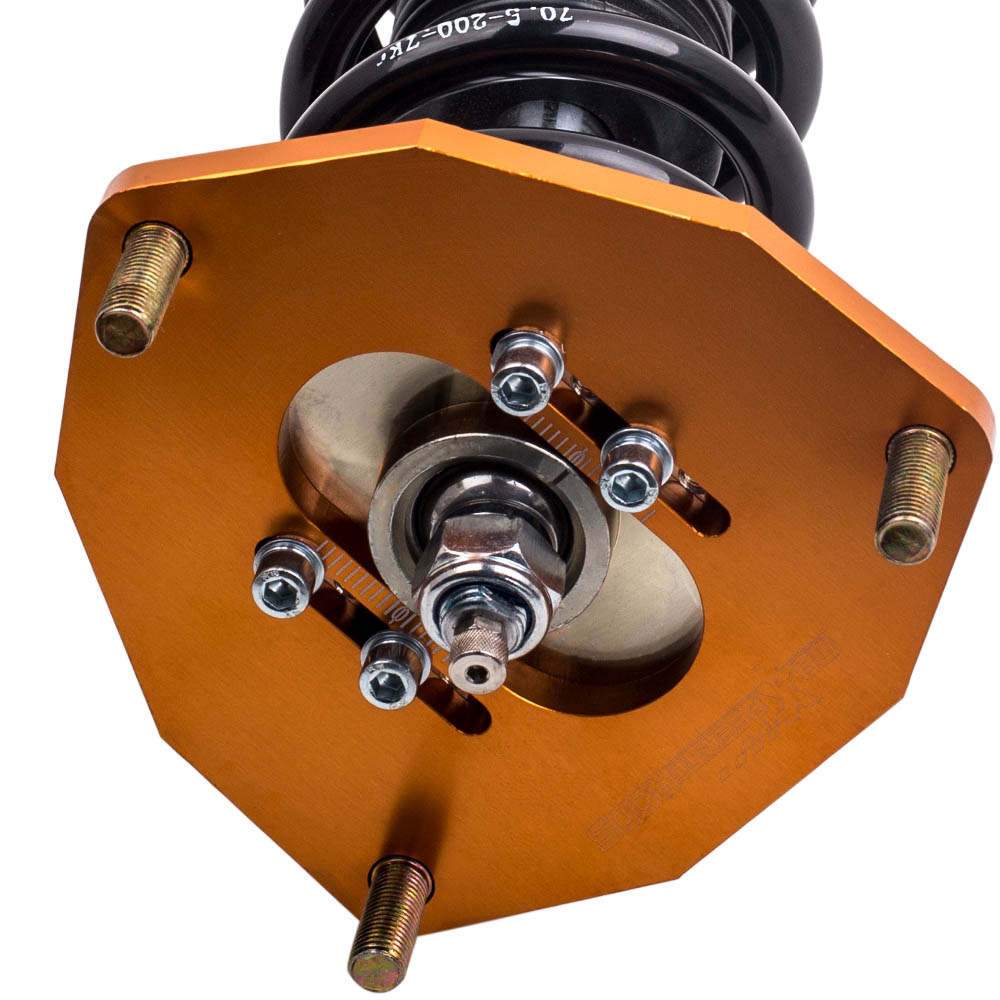 Coilovers (gängade stötdämpare) passar till Mitsubishi Lancer / Mirage CS6A CS7A FWD 2002-2006 | Coilovers 24-stegs justerbar dämpning, höjdjusterbara