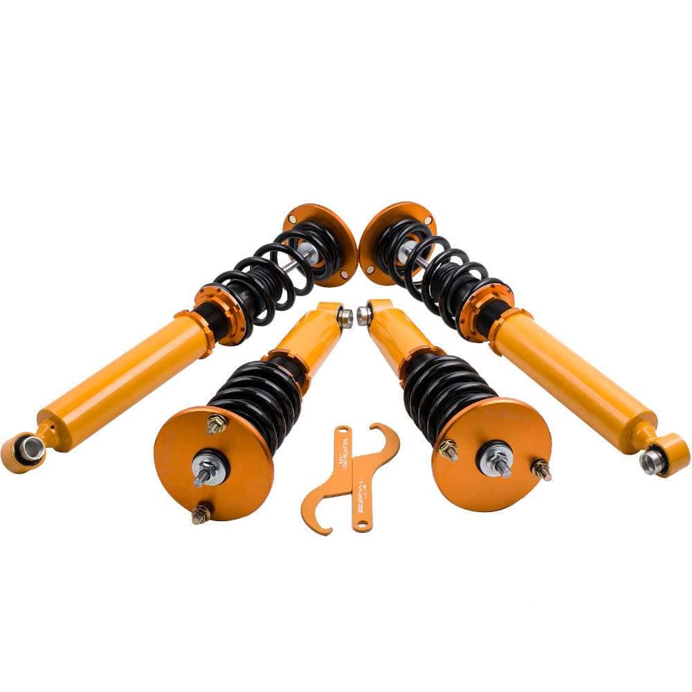 Coiloversett egnet for Nissan Skyline R33 ECR33 ER33 HR33 1993–1998 | Høydejusterbare coilovers, senking 25–75 mm