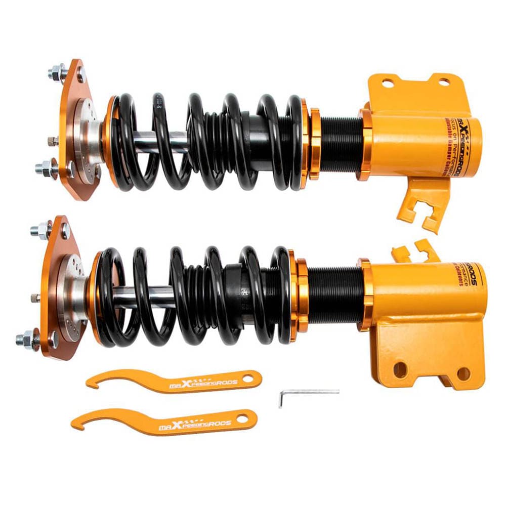 Gevindundervogn foran (2 stk.) egnet til Nissan S13 Silvia, 180SX, 200SX og 240SX 1988-1999 | Coilovers med 24-trins justerbar dæmpning
