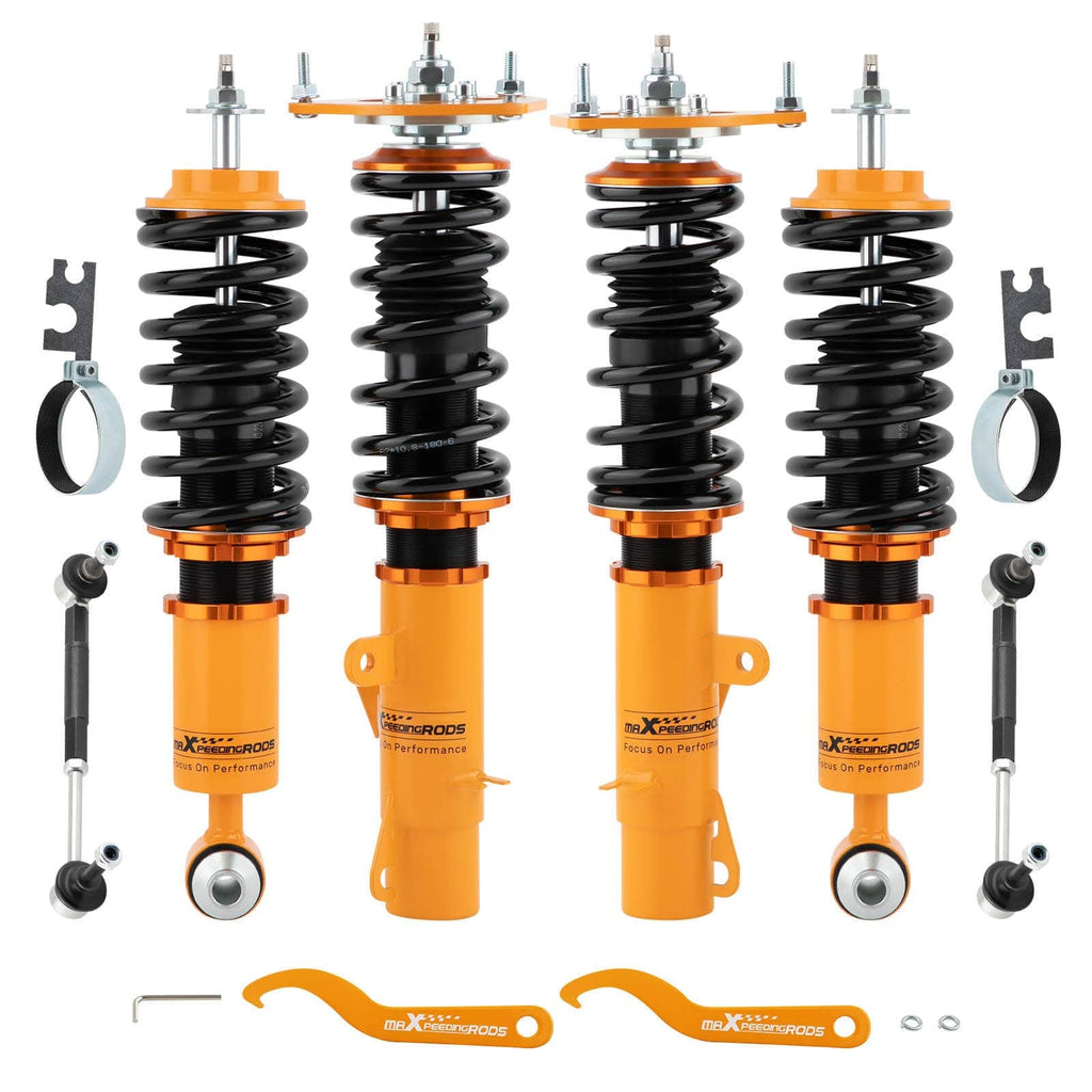 Coilovers (gjengeunderstell) passer til Mini Clubman R55 2007-2014 | Coilovers 24-trinns justerbar demping, senkning 25-75 mm
