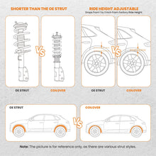 Indlæs billede til gallerivisning Gevindsæt egnet til Subaru Impreza WRX STI GDB 2000-2008 | Coilovers 24-trins justerbar dæmpning, sænkning 1-3 tommer