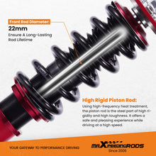 Ladda upp bild till gallerivisning, Coilover-sats lämplig för Hyundai Veloster FS 2012-2016 | Coilovers 24-vägs justerbar dämpning, sänkning 25-75 mm, inkl. camberplattor