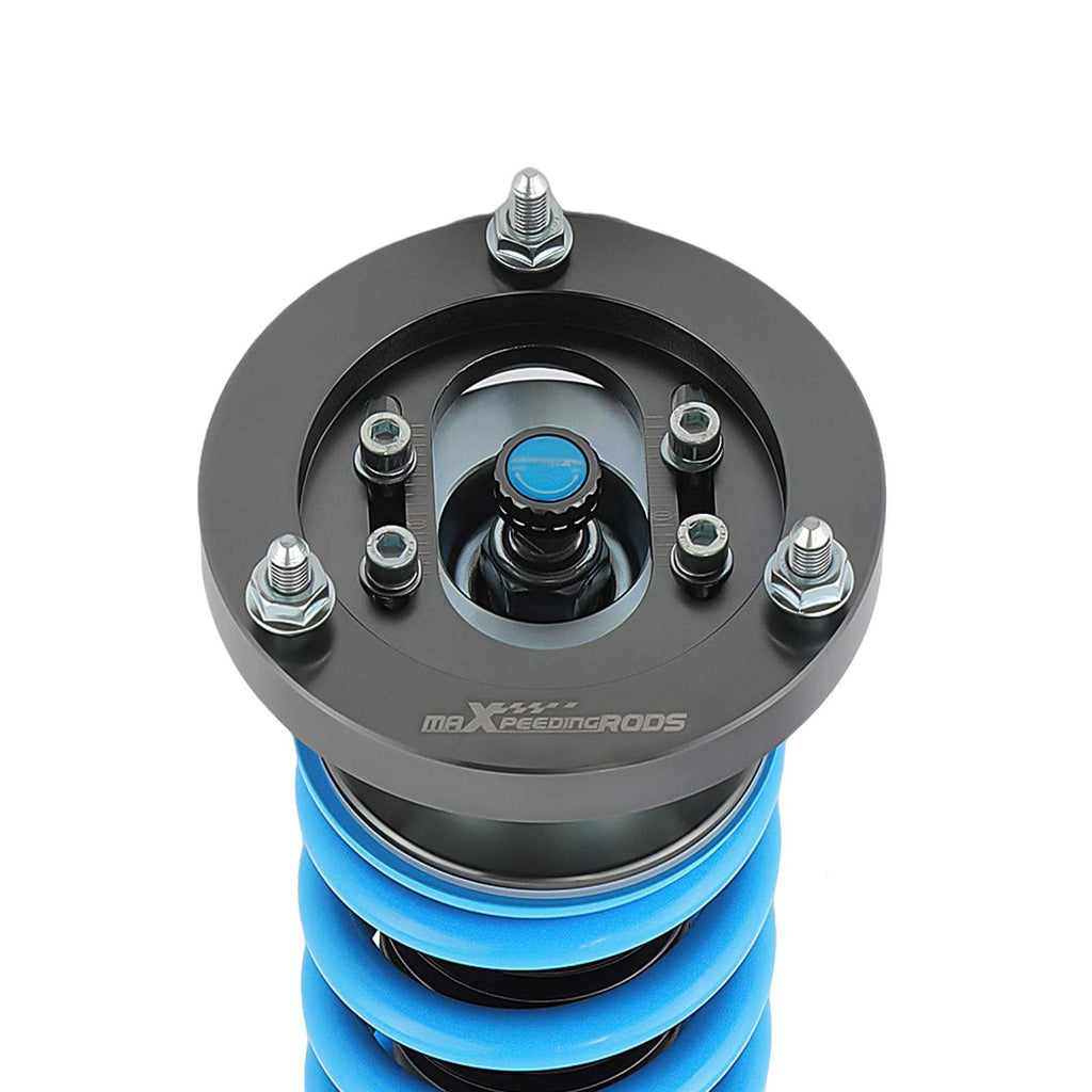Maxpeedingrods T6 coilovers passar till BMW M3 E46 coupé och cabriolet 2001-2006 | 24-stegs justerbara coilovers, sänkning 25-75 mm