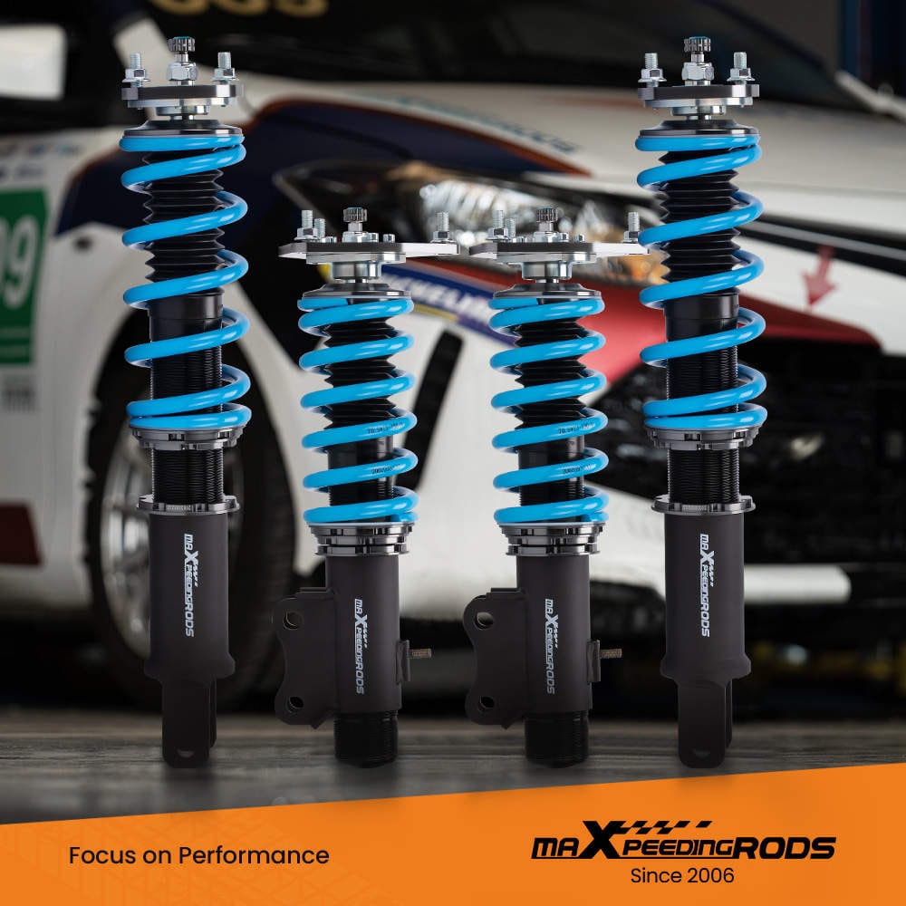 Maxpeedingrods T6 Coilovers passer til Subaru Forester SF 1998-2002 | 24-trins justerbare coilovers, sænkning 1-3 tommer