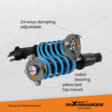 Ladda upp bild till gallerivisning, Maxpeedingrods T6 coilovers (gängade stötdämpare) passar till Mitsubishi Eclipse 3 D52A D53A 2000-2005 | 24-stegs justerbara coilovers, höjdjusterbara