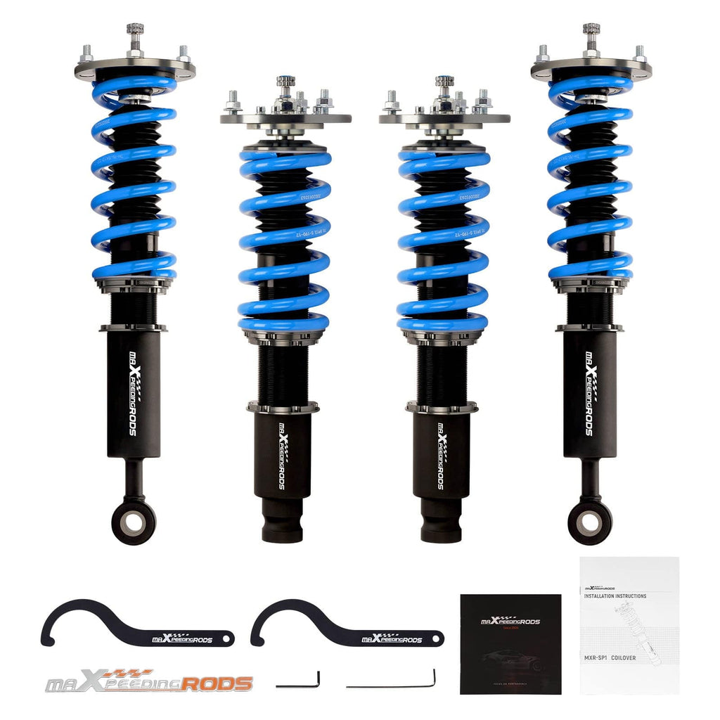 Maxpeedingrods T6 coilover-alusta (kierrealusta), sopii malliin Mitsubishi Eclipse D38A Cabriolet 1995-1999 | Coilovers säädettävä vaimennus
