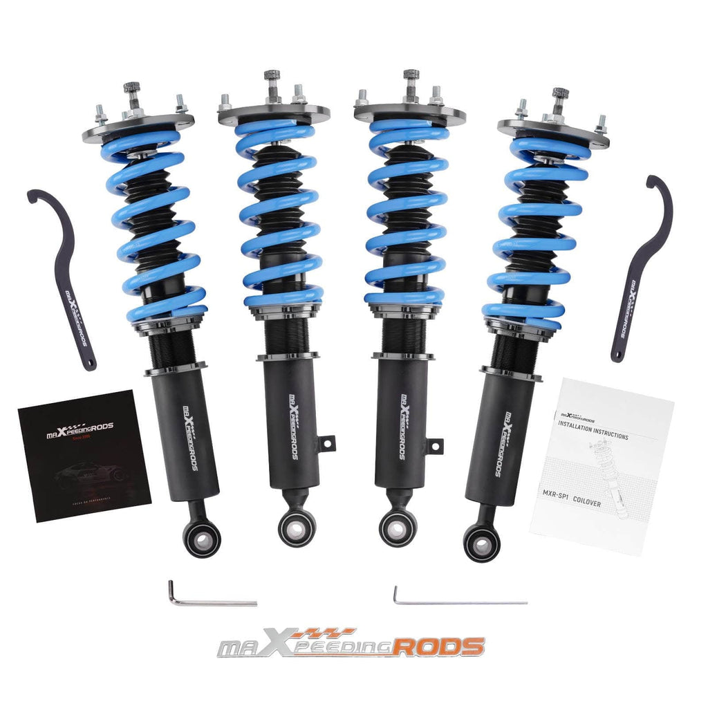 Maxpeedingrods T6 coilovers passar till Toyota Supra MA70 GA70 JZA70 1986-1993, Soarer GZ20 MZ20 | 24-stegs justerbara coilovers