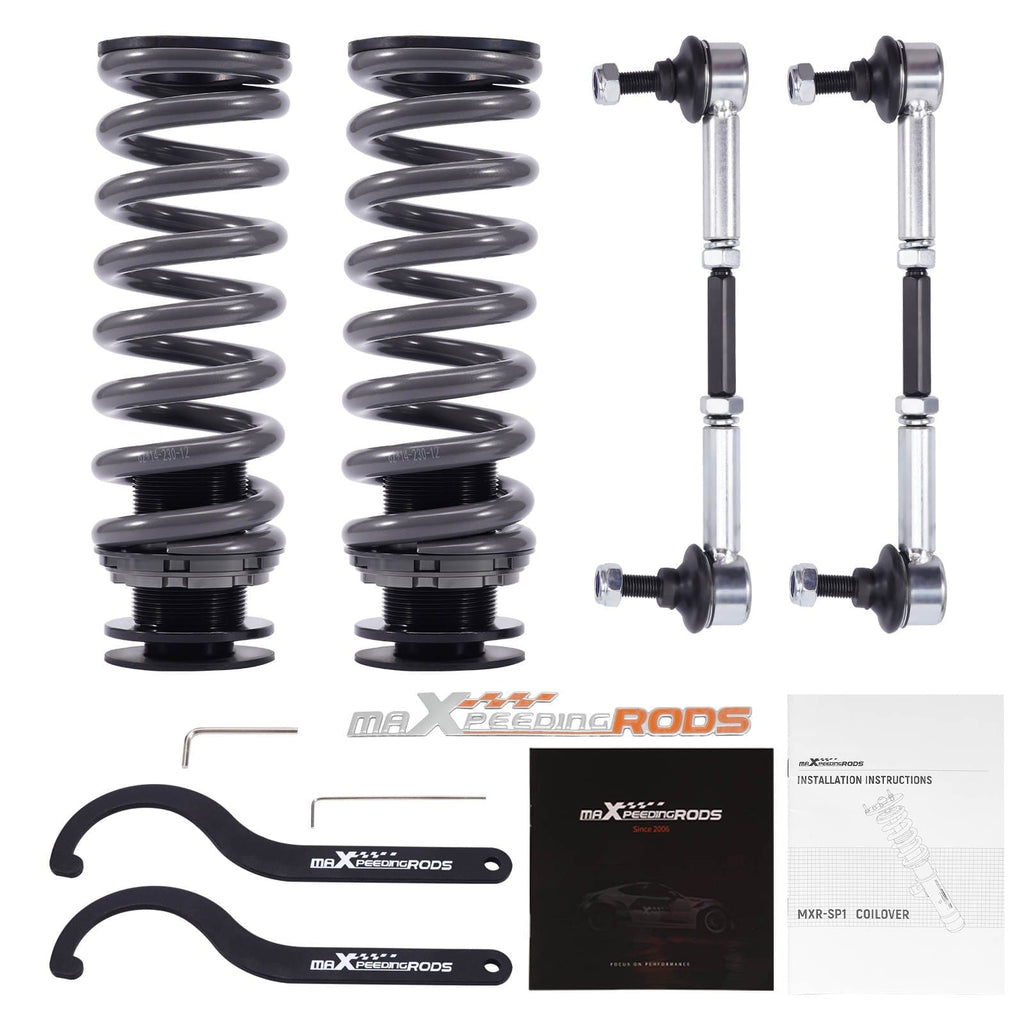 Maxpeedingrods T7 coilovers (gängade stötdämpare) passar till BMW 3-serie E90 E91 E92 E93 2004-2013 | 24-stegs justerbara coilovers, sänkning 25-75 mm