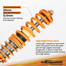 Last inn bildet i Galleri-visningsprogrammet, Schroefset geschikt voor VW Golf 2 3, Jetta II III, Vento, Corrado Coilover 2WD