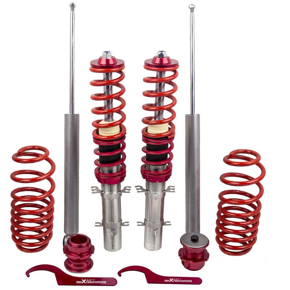 Gevindundervogn egnet til VW Golf 4, Bora, New Beetle, Audi A3 8L 1996-2003, Seat Leon 1M (ikke 4x4) | Højdejusterbare gevindundervogne