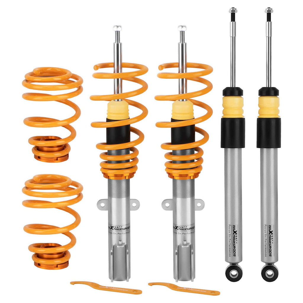 Skruvsats lämplig för Renault Clio 3 (2005–2012) | Höjdjusterbara coilovers, sänkning 0–25 mm