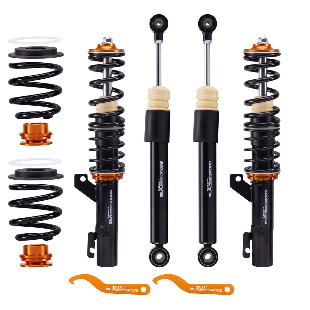 Coilovers passar till Audi TT 8N quattro (coupé, roadster) 1998-2006 och VW Golf R32 2004 | Coilovers höjdjusterbara