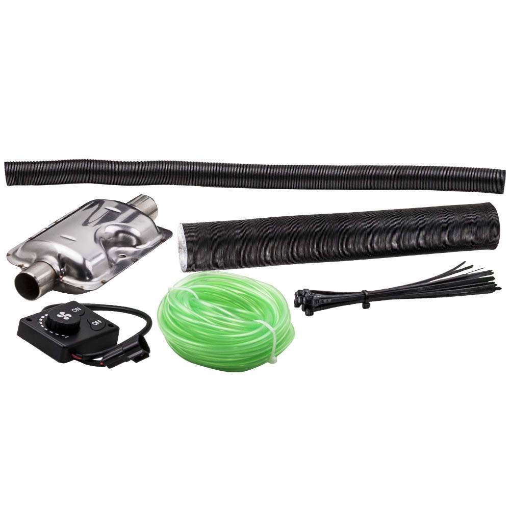 2kW 12V luftdieselvarmer med bryter + 10L tank for lastebil, båt, tilhenger, bil