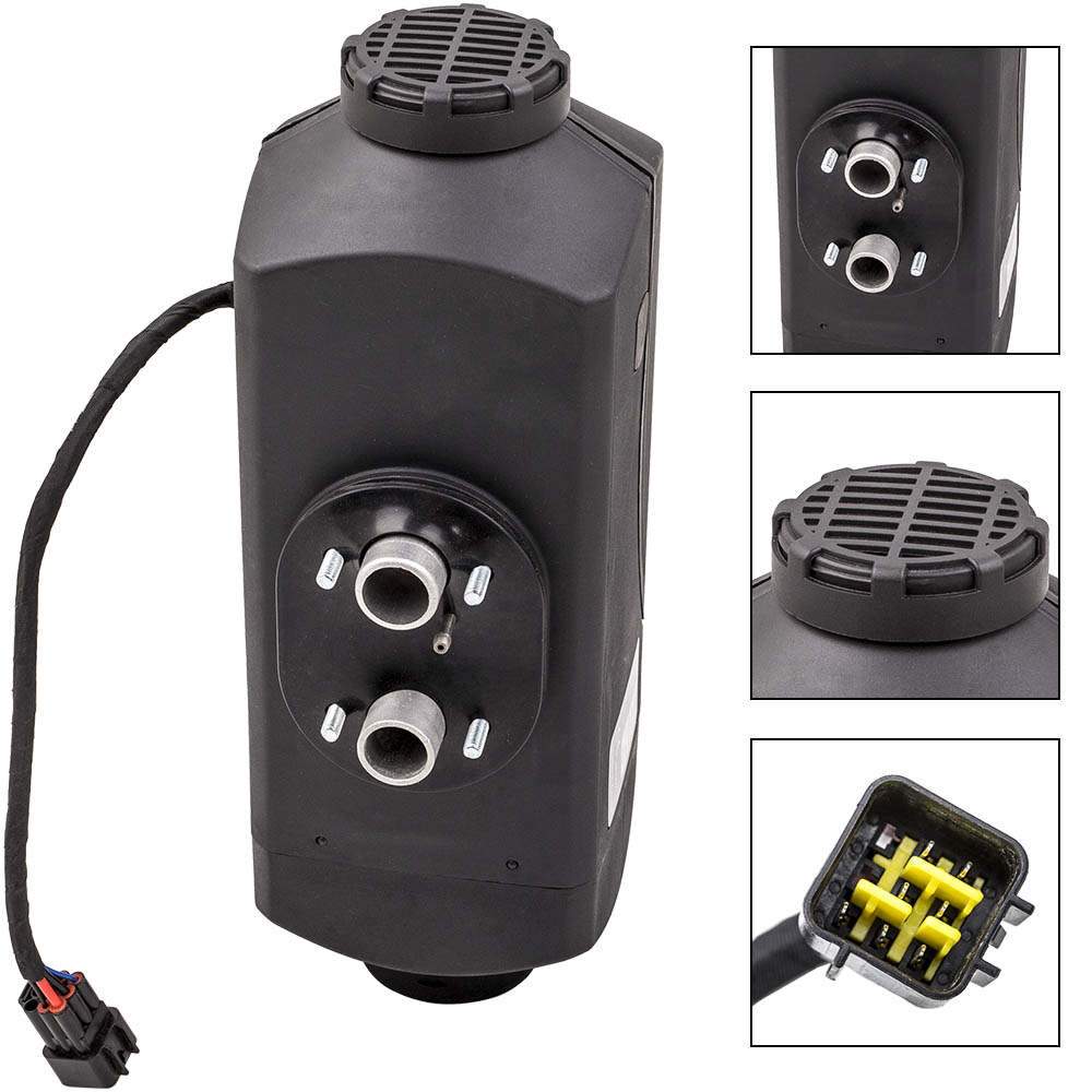 2kW 12V luftdieselvarmer med bryter + 10L tank for lastebil, båt, tilhenger, bil