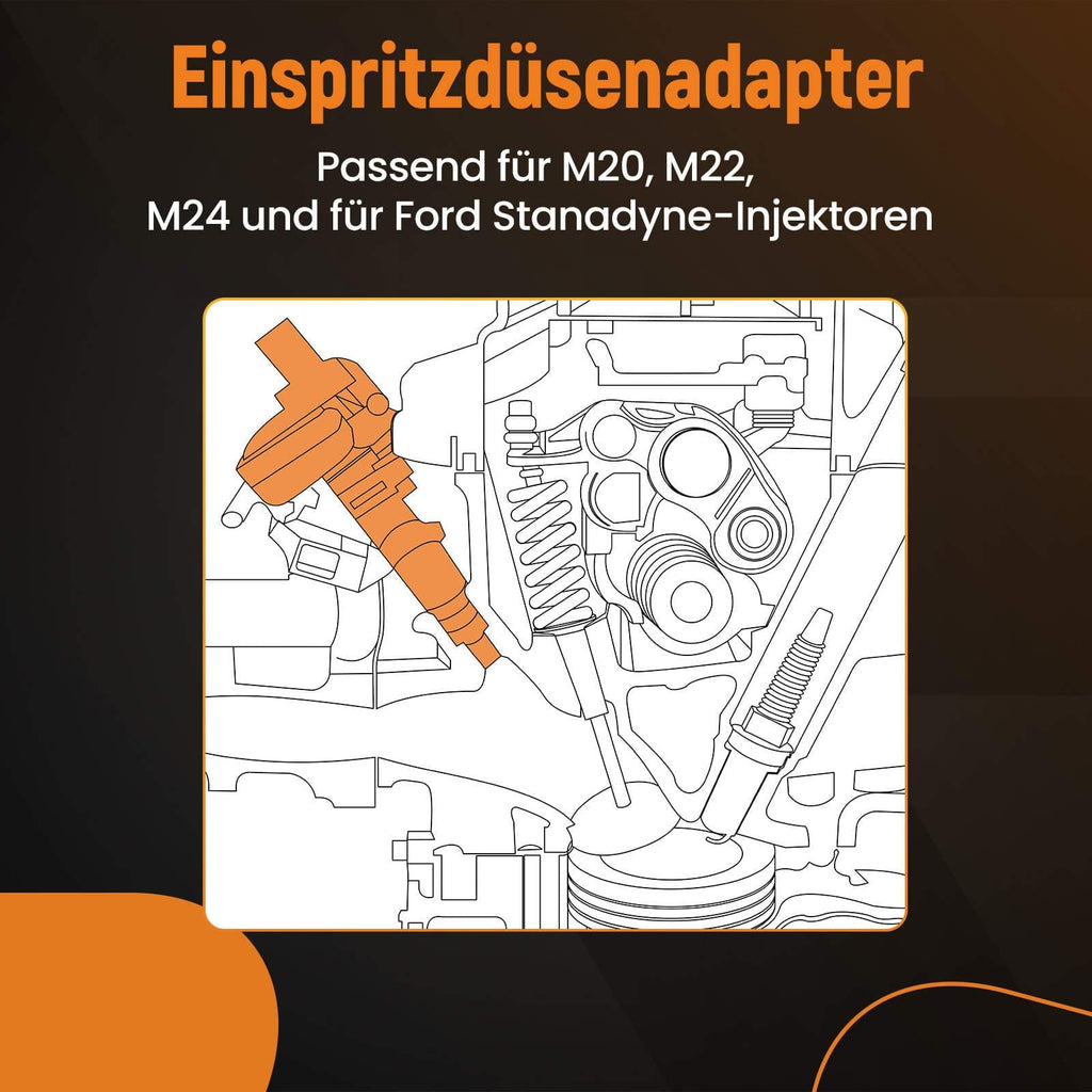 Puristuspainemittari vuotomittari diesel- ja bensiinimoottoreille