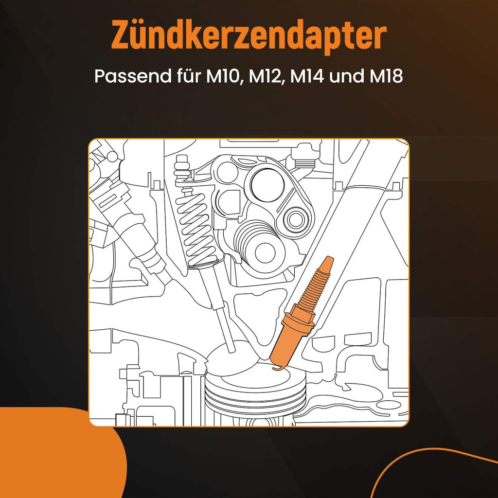 Puristuspainemittari vuotomittari diesel- ja bensiinimoottoreille