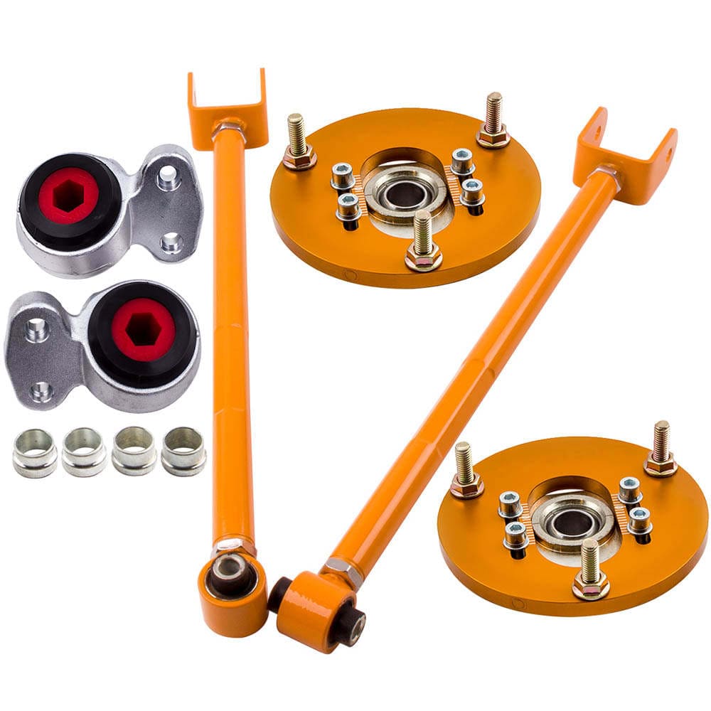 Opphengingssett Camber Arms + Camber Plates + bærearmforinger egnet for BMW E46