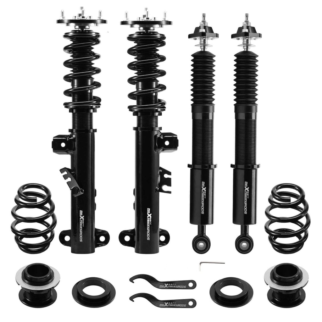 Skruesett egnet for BMW 3-serie E36 sedan, coupé, kabriolet, stasjonsvogn 1990-1999 | Coilovers med 24-trinns justerbar demping