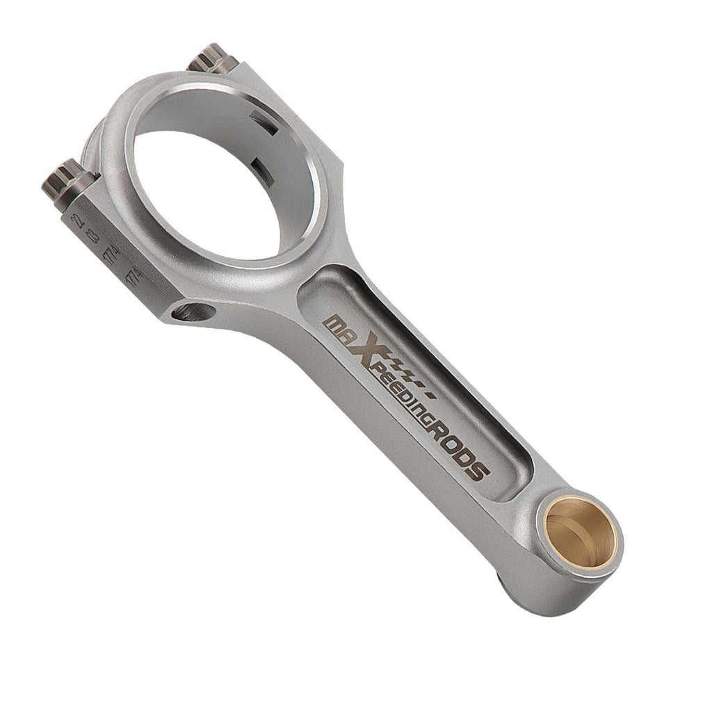 Smedede plejlstænger i I-profil, sæt med 4, passer til Honda Acura K20A2 K20Z1 K20Z3 (Civic, RSX) | 139 mm, ARP 2000-bolte
