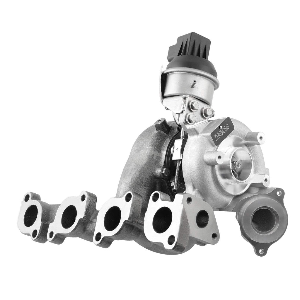 Turbo BV43 med udstødningsmanifold egnet til VW Golf, Jetta, Beetle, Audi A3 2.0 TDI 2009-2014 03L253056
