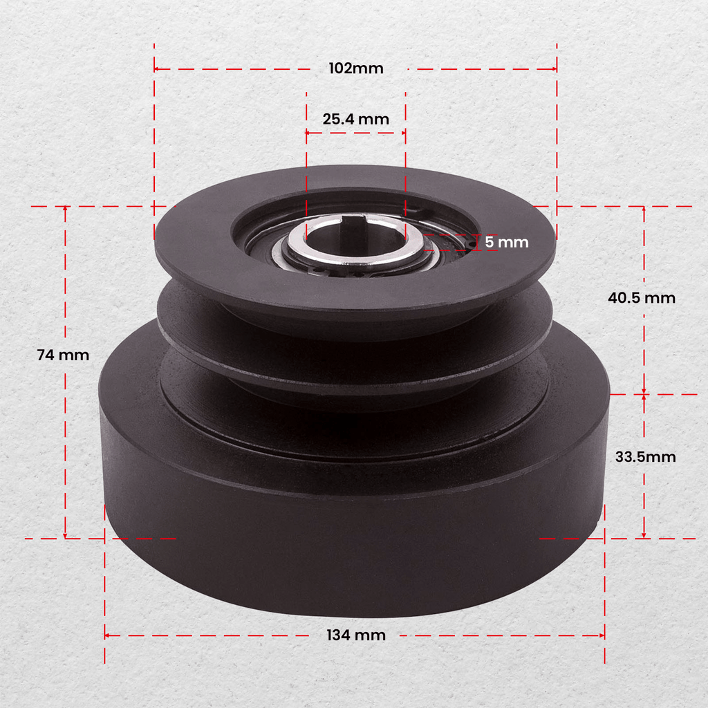 Centrifugalkopplingsremskiva för gokart, ATV, LTV, 8hk–16hk fordon