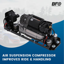Indlæs billede til gallerivisning Luftaffjedringskompressor med ventilblok og beslag egnet til BMW 5 F07 GT / F11, 7 Serie F01 F02 F04 2008-2016 | 37206789450 37206864215