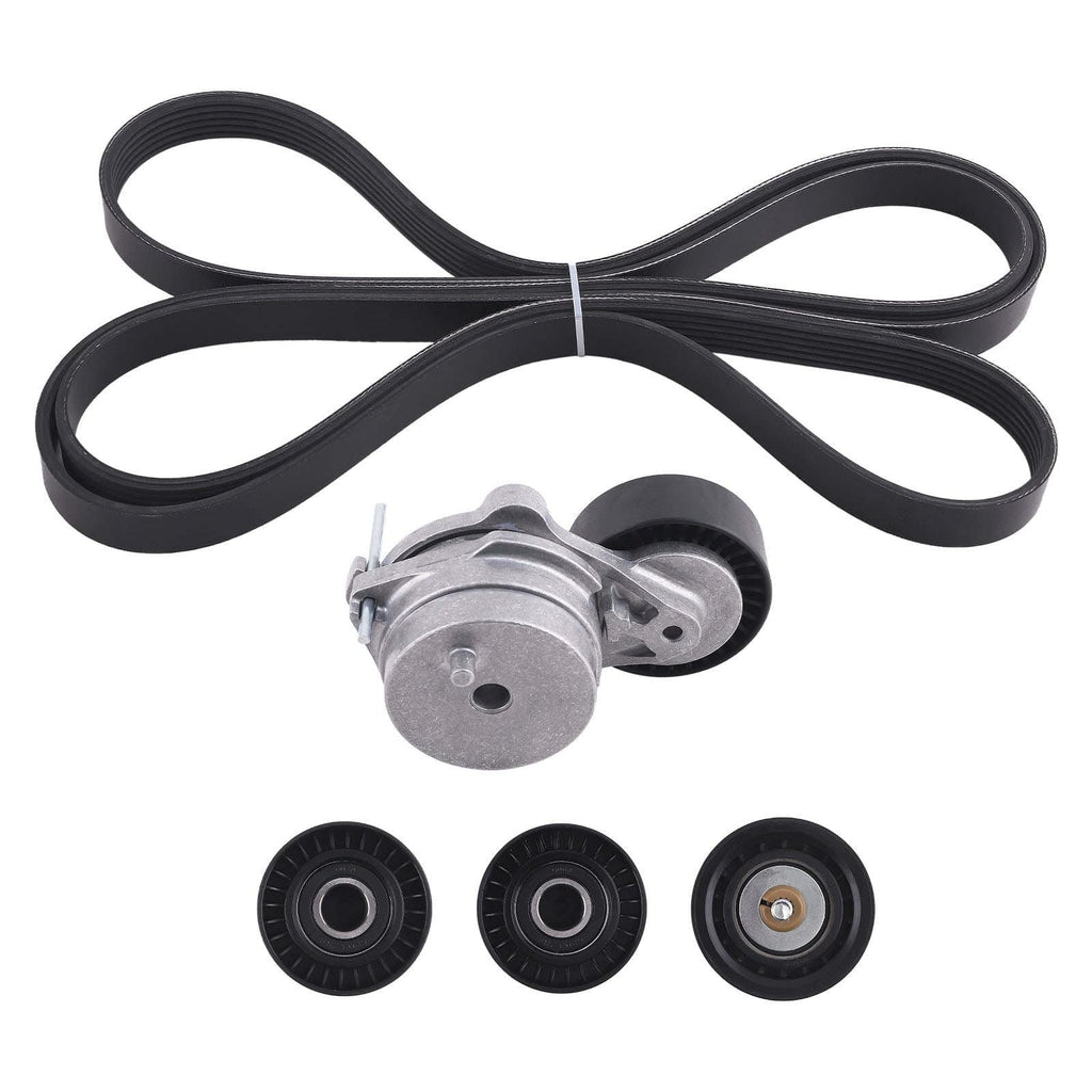 Ribbet kilereimsett + strammer, passer til VW Touareg, Audi Q7 og Porsche 3.0 0109979992