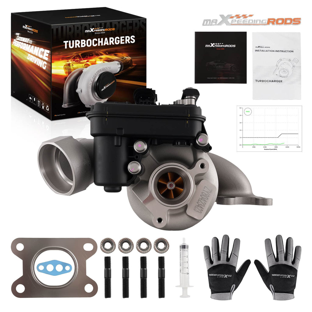 Billet-turbo TD025 lämplig för VW Golf VII, Audi A3 Q3, Seat Leon 1.4 TSI/TFSI 2012-2021 04E145715B