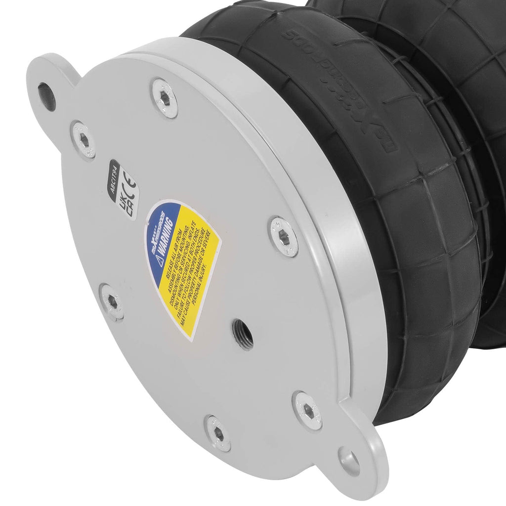 Extra luftfjädring bak (2x trippelbälg) + 12V kompressor, dubbelkrets lämplig för Fiat Ducato Z6 / Boxer / Jumper från 1994