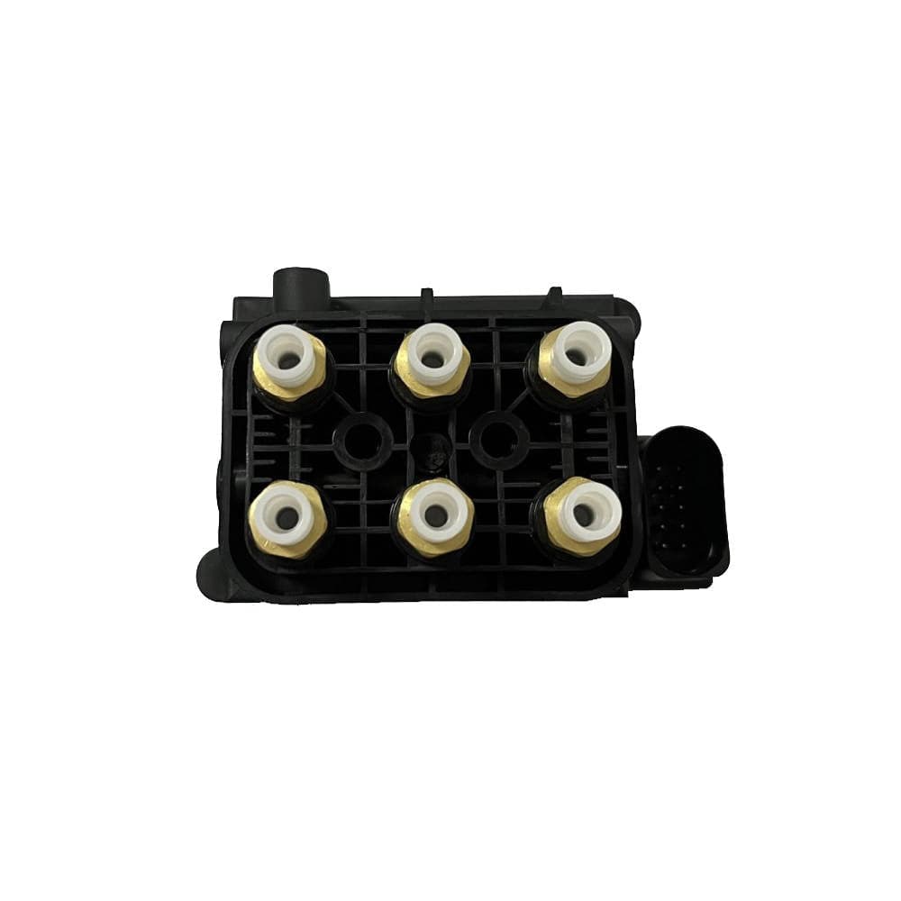 Luftfjädringskompressor med hållare, relä och ventilblock lämplig för VW Touareg 7P / Porsche Cayenne 92A 2011-2018 | 7P0698007C 7P0698014
