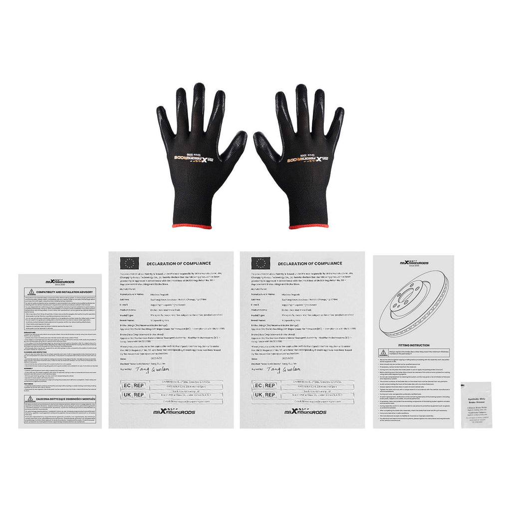 Bremseskiver og bremseklodser foran egnet til Mercedes C 220 CDI 4matic W204 C 230 W204 C