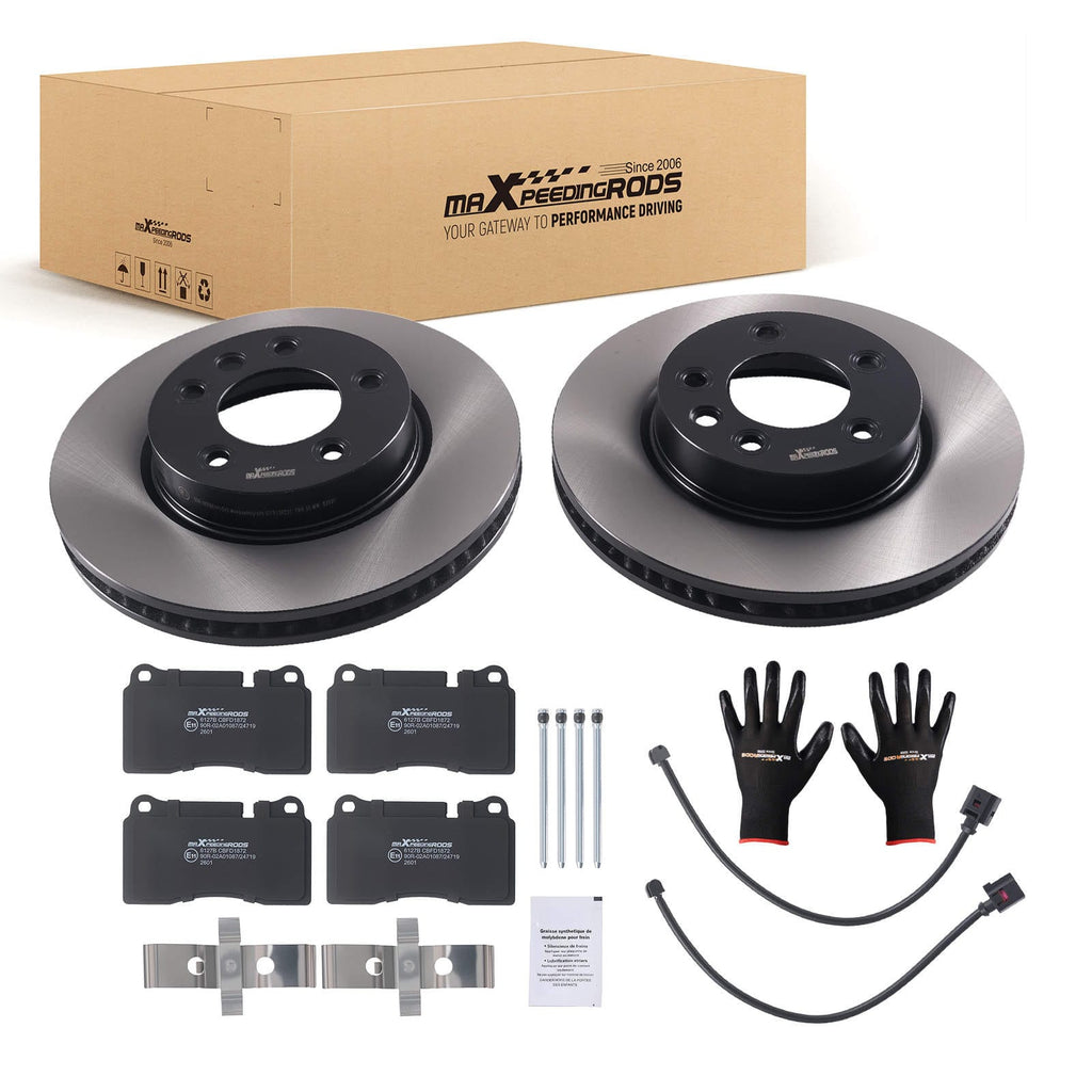 Bromsskivor bromsbelägg fram lämpliga för VW Touareg 7L6 7L7 7LA 3.2 3.6 7P5 7P6 3.0