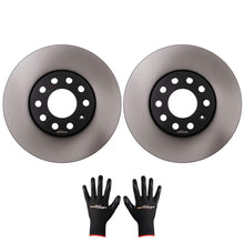 Last bildet i gallerivisningen, 2 stk. bremseskiver egnet for Audi 100 A4 A6, Skoda Superb 1990-2013, svarte