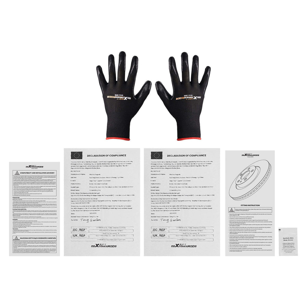 Bremseskiver og bremseklosser foran egnet for BMW X5 E53 3.0i 4.4i 4.6is 4.8is 2000-2006