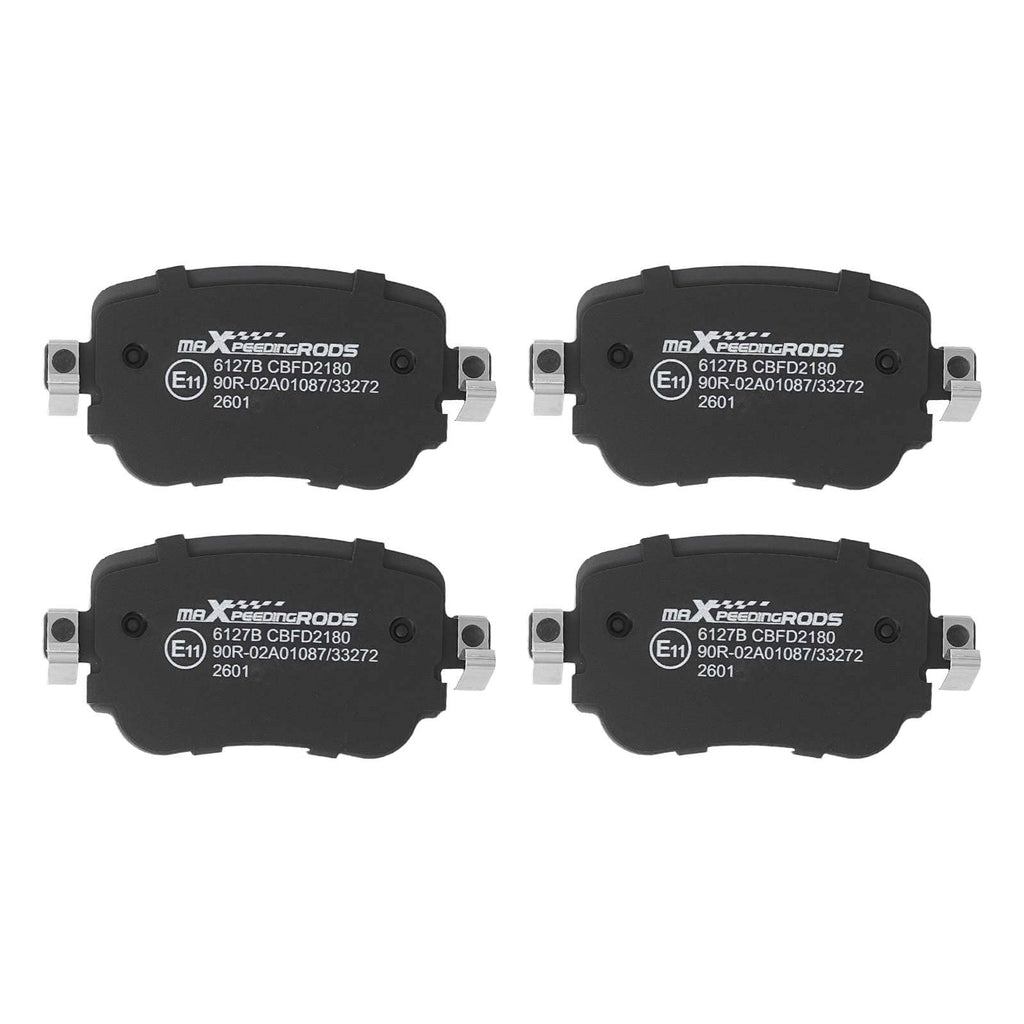 Bromsskivor bromsbelägg bak passande för Audi A1, Seat Leon 5F 1.0-2.0, Skoda Octavia