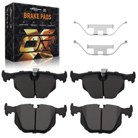 4x bromsbelägg bak lämpliga för BMW 7-serie E38 5-serie E39 3-serie E46 X3 E83 2003-11 X5 E53 2000-06