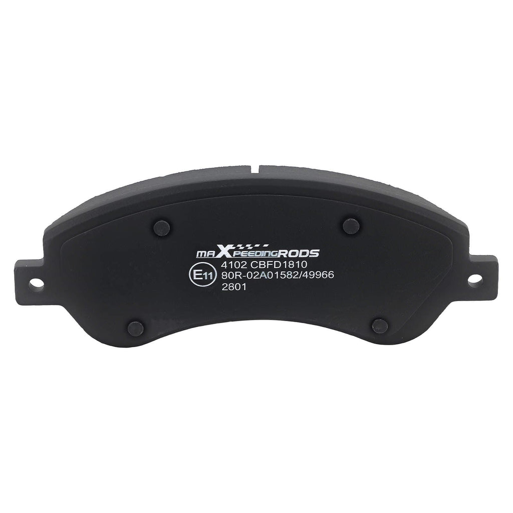 4x bremseklosser egnet for Ford Transit Tourneo buss, varebil og pick-up, alle modeller