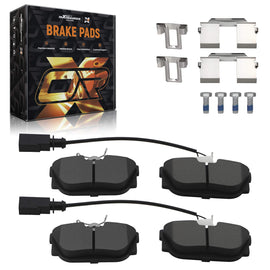 4x bremseklodser bag egnet til VW Transporter IV pick-up 70E 7DL, bus 70B, kassevogn 7DH