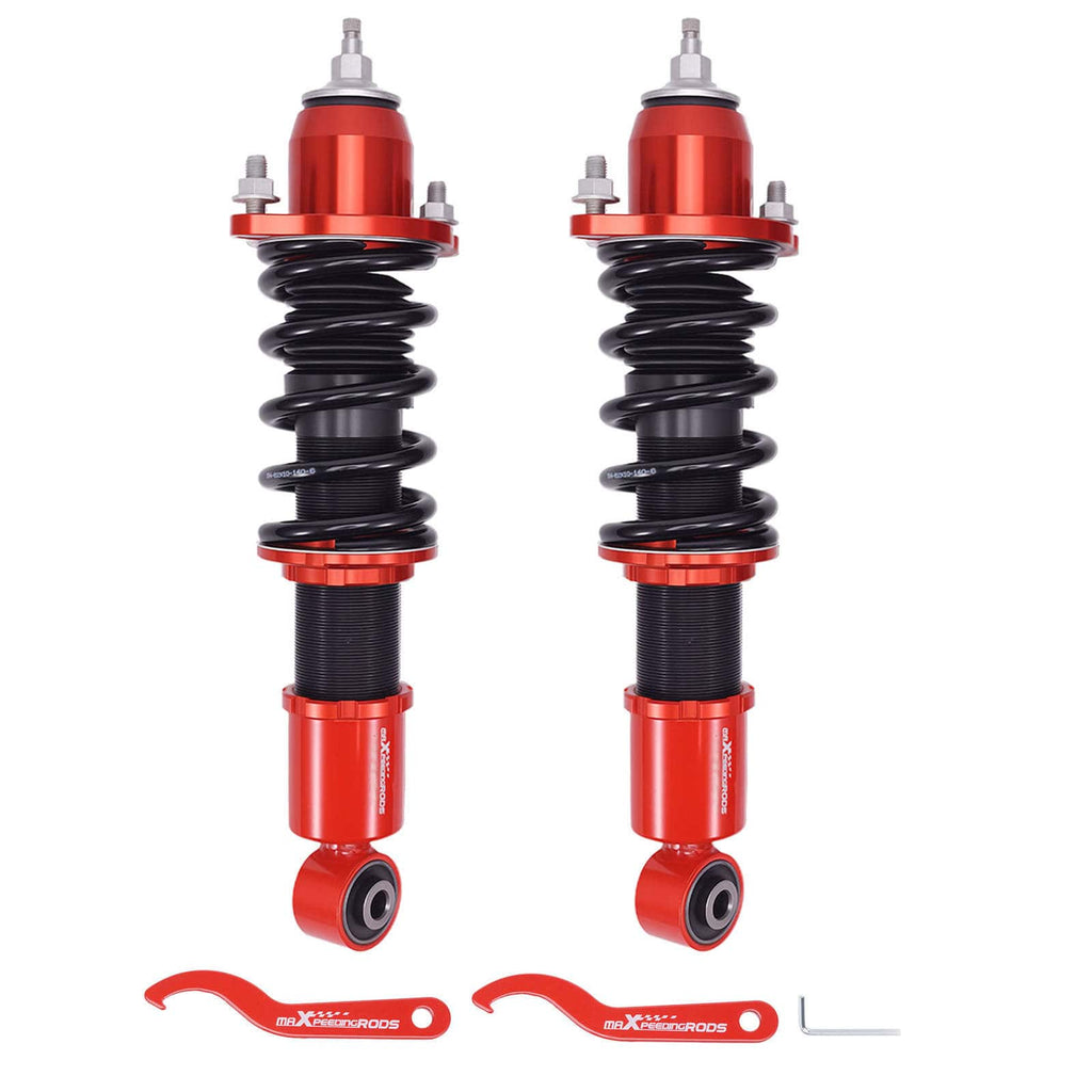 Coilovers bak (2 stycken) lämpliga för Honda Civic 7 (EM2, ES, ET) 2001-2005 | Coilovers 24-vägs justerbar dämpning