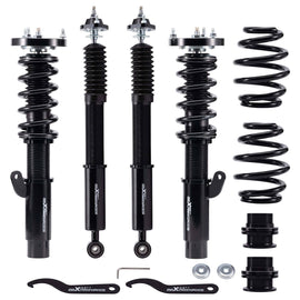 Coiloversats lämplig för BMW 3-serie E46 sedan, coupé, cabriolet (1998–2007) | Coilovers med justerbar dämpning