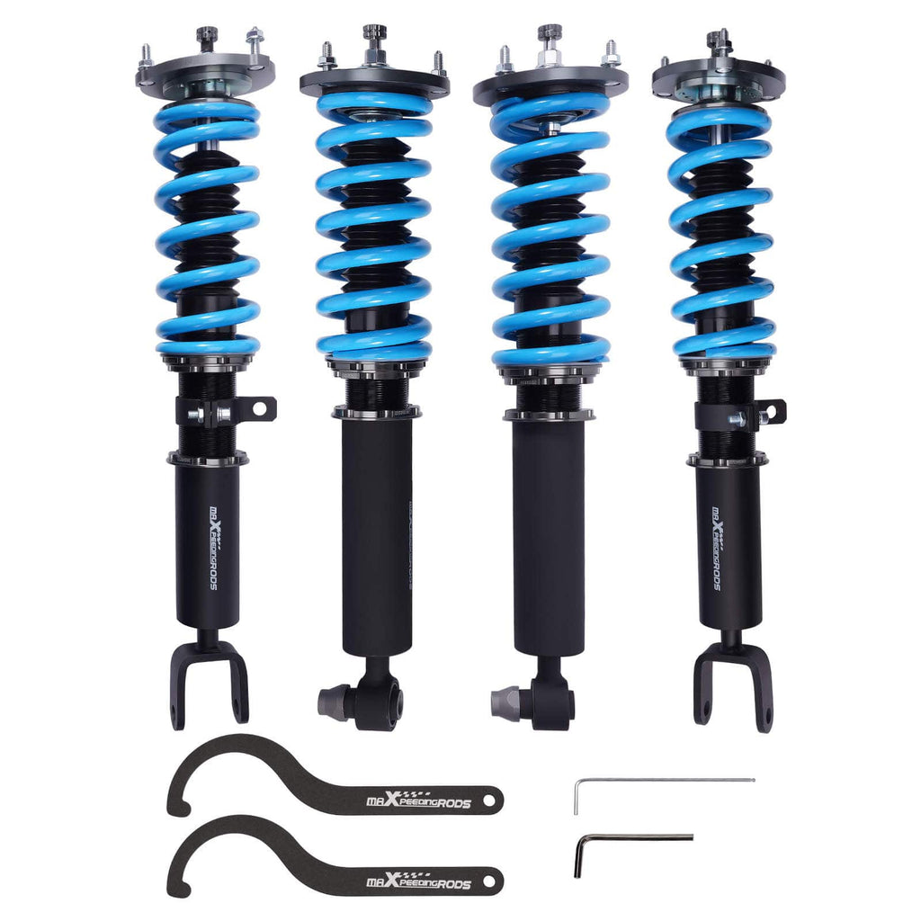 Maxpeedingrods T6 coilover-alusta (kierrealusta), sopii malliin BMW 5-sarja F10 sedan RWD 2009-2016 | 24-portainen säädettävä coilovers, madallus 25-75 mm